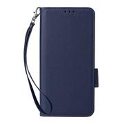Funda Compatible con Oneplus 15R Case con Cuerda de Mano,Cuero Flip Phone Case con 4 Ranuras para Tarjetas.Cierre magnético.Antideslizamiento y caída-Dark Blue