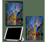 Funda Compatible con para iPad Pro 11 2022/2021/2020,Triple Funda Inteligente,Activación/Suspensión Automática Calle Big Ben Ciudad Londres - Azul