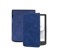 Funda Compatible con Pocketbook InkPad Color 2/3 Gen, 7,8", Cubierta de PU | Negro Marrón Verde Azul, Wake Sleep Auto, Antigolpes fino, Protección esquinas, PB743(Dark Blue)