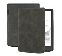 Funda Compatible con Pocketbook InkPad Color 2/3 Gen, 7,8", Cubierta de PU | Negro Marrón Verde Azul, Wake Sleep Auto, Antigolpes fino, Protección esquinas, PB743(Black)