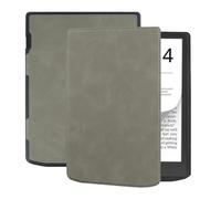 Funda Compatible con Pocketbook InkPad Color 2/3 Gen, 7,8", Rojo, Gris | Cubierta de PU, encendido/apagado automático, delgada a prueba de golpes, protección de esquinas, PB743(Gray)