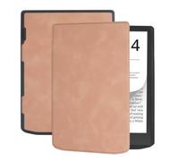 Funda Compatible con Pocketbook InkPad Color 2/3 Gen, 7,8", Rojo, Gris | Cubierta de PU, encendido/apagado automático, delgada a prueba de golpes, protección de esquinas, PB743(Golden)