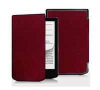 Funda Compatible con Pocketbook Verse PB629 2023 eReader de 6 Pulgadas, Funda Tipo Libro de Piel sintética Ligera con Correa, Apagado/Encendido automático(Wine Red)