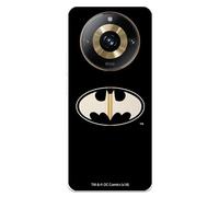 Funda Compatible con Realme 11 Pro Plus Oficial de DC Comics Batman Logo Transparente para Proteger tu móvil. Carcasa de Silicona Transparente Flexible con Licencia Oficial de DC Comics
