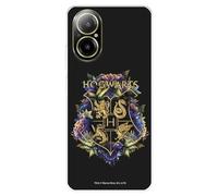 Funda Compatible con Realme C67 Oficial de Harry Potter Hogwarts Floral para Proteger tu móvil. Carcasa de Silicona Transparente Flexible con Licencia Oficial de Harry Potter