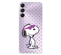 Funda Compatible con Samsung Galaxy A05s Oficial de Peanuts Snoopy Corazones para Proteger tu móvil. Carcasa de Silicona Transparente Flexible con Licencia Oficial de Snoopy