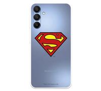 Funda Compatible con Samsung Galaxy A15 5G Oficial de DC Comics Logo para Proteger tu móvil. Carcasa de Silicona Transparente Flexible con Licencia Oficial de DC Comics