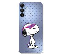 Funda Compatible con Samsung Galaxy A15 5G Oficial de Peanuts Snoopy Corazones para Proteger tu móvil. Carcasa de Silicona Transparente Flexible con Licencia Oficial de Snoopy