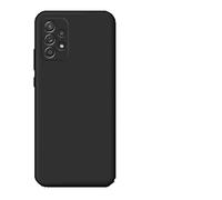 Funda compatible con Samsung Galaxy A32 (4G) A325F SM-A325M A325 Cubierta de botones Cover Protección Gel Silicona TPU Suave Flexible Mate Ultra Soft Slim Case (Negro)