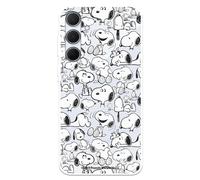 Funda Compatible con Samsung Galaxy A35 5G Oficial de Peanuts Snoopy Siluetas para Proteger tu móvil. Carcasa de Silicona Transparente Flexible con Licencia Oficial de Snoopy