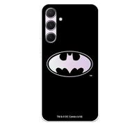 Funda Compatible con Samsung Galaxy A55 5G Oficial de DC Comics Batman Logo Transparente para Proteger tu móvil. Carcasa de Silicona Transparente Flexible con Licencia Oficial de DC Comics