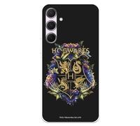 Funda Compatible con Samsung Galaxy A55 5G Oficial de Harry Potter Hogwarts Floral para Proteger tu móvil. Carcasa de Silicona Transparente Flexible con Licencia Oficial de Harry Potter