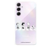 Funda Compatible con Samsung Galaxy A55 5G Oficial de Peanuts Personajes Peatones para Proteger tu móvil. Carcasa de Silicona Transparente Flexible con Licencia Oficial de Snoopy