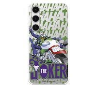 Funda Compatible con Samsung Galaxy S24 Oficial de DC Comics Joker Moto para Proteger tu móvil. Carcasa de Silicona Transparente Flexible con Licencia Oficial de DC Comics