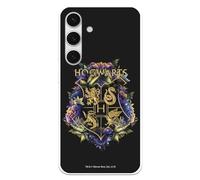 Funda Compatible con Samsung Galaxy S24 Oficial de Harry Potter Hogwarts Floral para Proteger tu móvil. Carcasa de Silicona Transparente Flexible con Licencia Oficial de Harry Potter