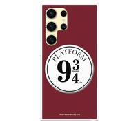 Funda Compatible con Samsung Galaxy S24 Ultra Oficial de Harry Potter Anden 9 3/4 para Proteger tu móvil. Carcasa de Silicona Transparente Flexible con Licencia Oficial de Harry Potter