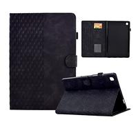 Funda Compatible con Samsung Galaxy Tab A 10.1 2019 SM-T510/T515, Funda Retro Carcasa Cuero con Función de Soporte/Cartera para Galaxy Tab A 10.1 2019, Negro