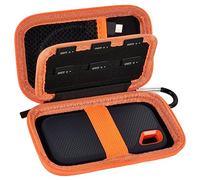 Funda Compatible con SanDisk 1TB 2TB 4TB 500GB //para Disco Duro Externo SSD portátil Pro Extreme, Tarjeta de Memoria SD SDXC SDHC SDHC Organizador de Almacenamiento (Solo Caja) (Solo Caja)