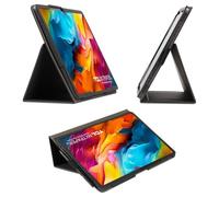 Funda compatible con tablet Fro TCL NXTPAPER 14 de 14.3 pulgadas, 9491G, funda protectora plegable con soporte para lápices y correa de muñeca, protección completa (negro) (no TCL NXTPAPER 14Pro)