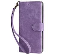 Funda Compatible con TCL K70 Power 4G Case Caso de teléfono Flip de Cierre magnético,Cartera de Cuero PU Caso de teléfono con 4 Ranuras para Tarjetas.Diseño Anti Robo RFID-Purple
