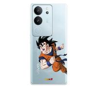 Funda Compatible con Vivo V29 5G Oficial de Dragon Ball Goku Guerrero para Proteger tu móvil. Carcasa de Silicona Transparente Flexible con Licencia Oficial de Dragon Ball