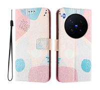 Funda compatible con VIVO X300 Pro, funda de piel sintética con tapa y diseño creativo 3D, funda protectora con función atril para VIVO X300 Pro, rompecabezas de graffiti