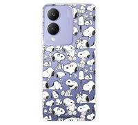 Funda Compatible con Vivo Y17s Oficial de Peanuts Snoopy Siluetas