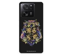 Funda Compatible con Xiaomi 13T- Xiaomi 13T Pro Oficial de Harry Potter Hogwarts Floral para Proteger tu móvil. Carcasa de Silicona Transparente Flexible con Licencia Oficial de Harry Potter