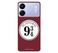 Funda Compatible con Xiaomi Redmi 13C - Poco C65 Oficial de Harry Potter Anden 9 3/4 para Proteger tu móvil. Carcasa de Silicona Transparente Flexible con Licencia Oficial de Harry Potter