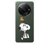 Funda Compatible con Xiaomi Redmi A3 Oficial de Peanuts Woodstock y Snoopy para Proteger tu móvil. Carcasa de Silicona Transparente Flexible con Licencia Oficial de Snoopy