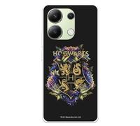 Funda Compatible con Xiaomi Redmi Note 13 4G Oficial de Harry Potter Hogwarts Floral Carcasa de Silicona Transparente Flexible con Licencia Oficial de Harry Potter