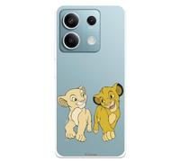 Funda Compatible con Xiaomi Redmi Note 13 Pro 5G - Poco X6 Oficial de Disney Simba y Nala Mirada Complice Carcasa de Silicona Transparente Flexible con Licencia Oficial de El Rey León
