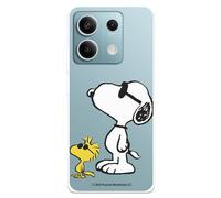 Funda Compatible con Xiaomi Redmi Note 13 Pro 5G - Poco X6 Oficial de Peanuts Woodstock y Snoopy Posado Carcasa de Silicona Transparente Flexible con Licencia Oficial de Snoopy
