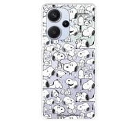 Funda Compatible con Xiaomi Redmi Note 13 Pro Plus 5G Oficial de Peanuts Snoopy Siluetas Carcasa de Silicona Transparente Flexible con Licencia Oficial de Snoopy