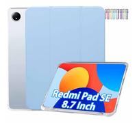 Funda Compatible con Xiaomi Redmi Pad SE 8.7 Pulgadas 4G 2024, con Soporte Bolígrafo, Apagado Automático, Funda para Redmi Pad SE 8.7, Azul Cielo
