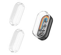 Funda compatible con Xiaomi Smart Band 10, protector de pantalla flexible de TPU resistente a los arañazos, carcasa protectora para Xiaomi Smart Band 10 Fitness Tracker (Z-Klar/transparente)