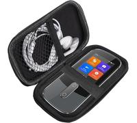 Funda Compatible para Dispositivo traductor ANFIER Wooask W09 - Carcasa Protectora con Espacio para Auriculares, Cable USB y Tarjeta SD - Diseñada para Traductor de Voz Wooask W09 (Negro)