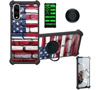Funda Compatible para Kyocera Basio Active3 Kyg04 Funda Case Carcasa Soporte Cover [con 9H Dureza HD Protector Pantalla] PC + Silicona Soporte YGH-GQ