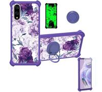 Funda Compatible para Kyocera Basio Active3 Kyg04 Funda Case Carcasa Soporte Cover [con 9H Dureza HD Protector Pantalla] PC + Silicona Soporte YGZ-ZSH