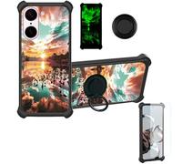 Funda Compatible para OnePlus Nord Ce5 Cph2717 Cph2719 Funda Case Carcasa Soporte Cover [con 9H Dureza HD Protector Pantalla] PC + Silicona Soporte YGH-FJ