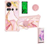 Funda Compatible para Zte Nubia Z70S Ultra Nx737J Funda Case Carcasa Soporte Cover [con 9H Dureza HD Protector Pantalla] PC + Silicona Soporte JSF-FDL