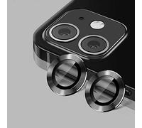 Funda compatible with Iphone 13 Morada Actualizado/12 12 Protector de aluminio MINI cámara iPhone aleación 2020 película de lente para película de Mejores Fundas Para compatible with (Black, One Size)