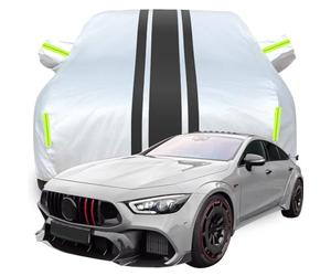 Funda Completa for Coche for Brabus GT 900 Rocket, Fundas for Impermeables for Exteriores, Resistentes al Viento, Anti-UV, protección Exterior for Todo Clima,A-Black-Red