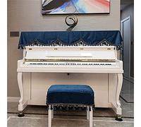 Funda completa para piano, Funda de piano media cubierta, tela for vertical, universal, suave((two seat type))