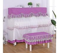 Funda completa para piano, Tela decorativa de tela for piano electrónico, cubierta completa, elegante funda for((two seat type))