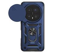 Funda con Anillo para Honor Magic 8 Pro con Tapa Cámara Deslizante Antigolpes