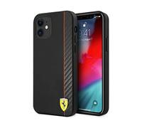 Ferrari FESAXHCP12SBK - Carcasa para iPhone 12 Mini de 5,4", Color Negro