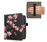 kwmobile Funda de Cuero sintético Compatible con Pocketbook Era/Era Color - Bolsillo y Agarre - Magnolias