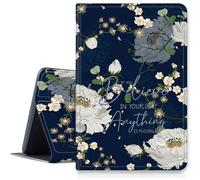 Funda con cita bíblica de flores para iPad Air de 3ª generación 2019/iPad Pro de 10.5 pulgadas 2017, funda plegable de piel sintética a prueba de golpes con soporte ajustable y apagado automático para
