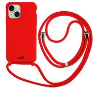 Funda con/ Cordón liso para/ iPhone 15 Plus (Rojo) - COOL